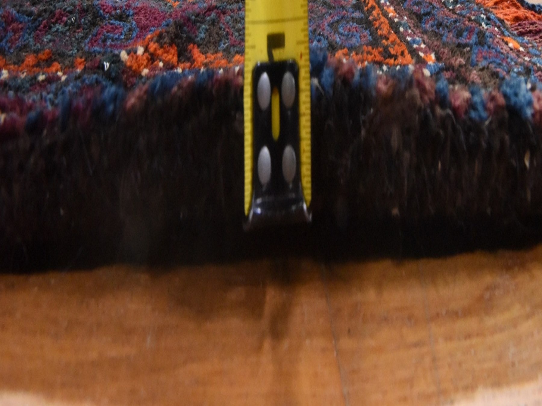 2'3"x5'4" Wine Red, Antique Baluch Saddle Bag, Hand Knotted, 100% Wool, Short & Narrow Runner, Oriental Rug HR78643 - Image 7