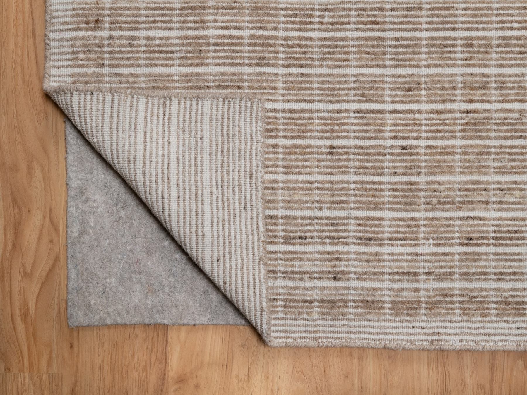 10'2"x14' Sand Brown, Modern Plain Decor Box Design, Soft to Touch, Loomed Knotted, 100% Wool, Oriental Rug HR91698 - Image 4