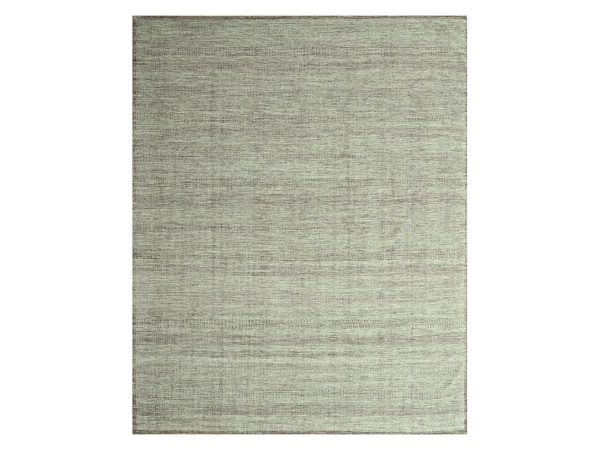 8'x10' Wine Red with Ivory, Hand Knotted, Oxidized and Distressed Grass Design with Exposed Warps, 100% Wool, Oriental Rug HR77048