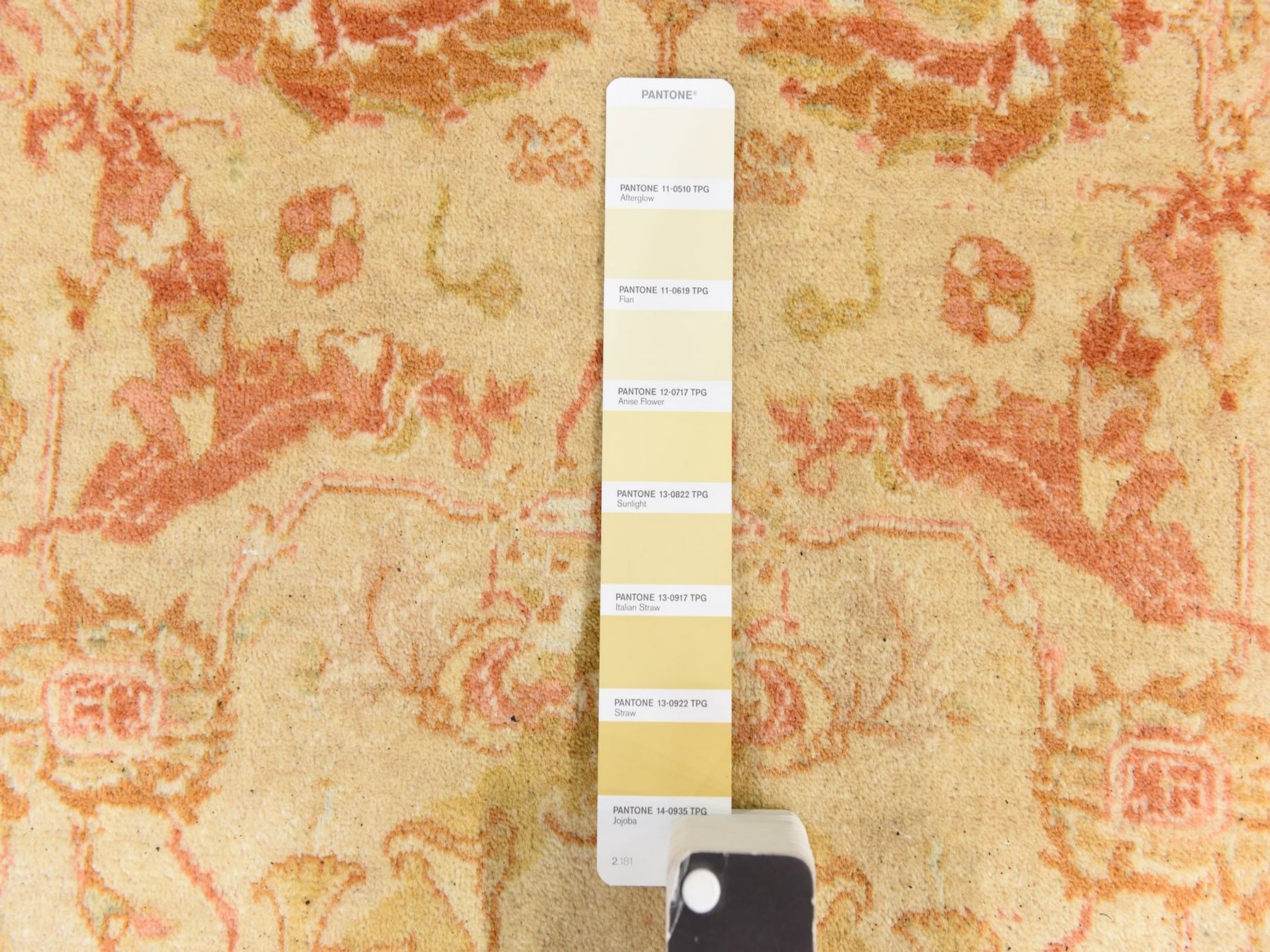 6'x9'4" Beige, 300 KPSI, New Pak Persian, All Over Design, Vegetable Dyes, Hand Knotted, 100% Wool, Oriental Rug HR78690 - Image 6