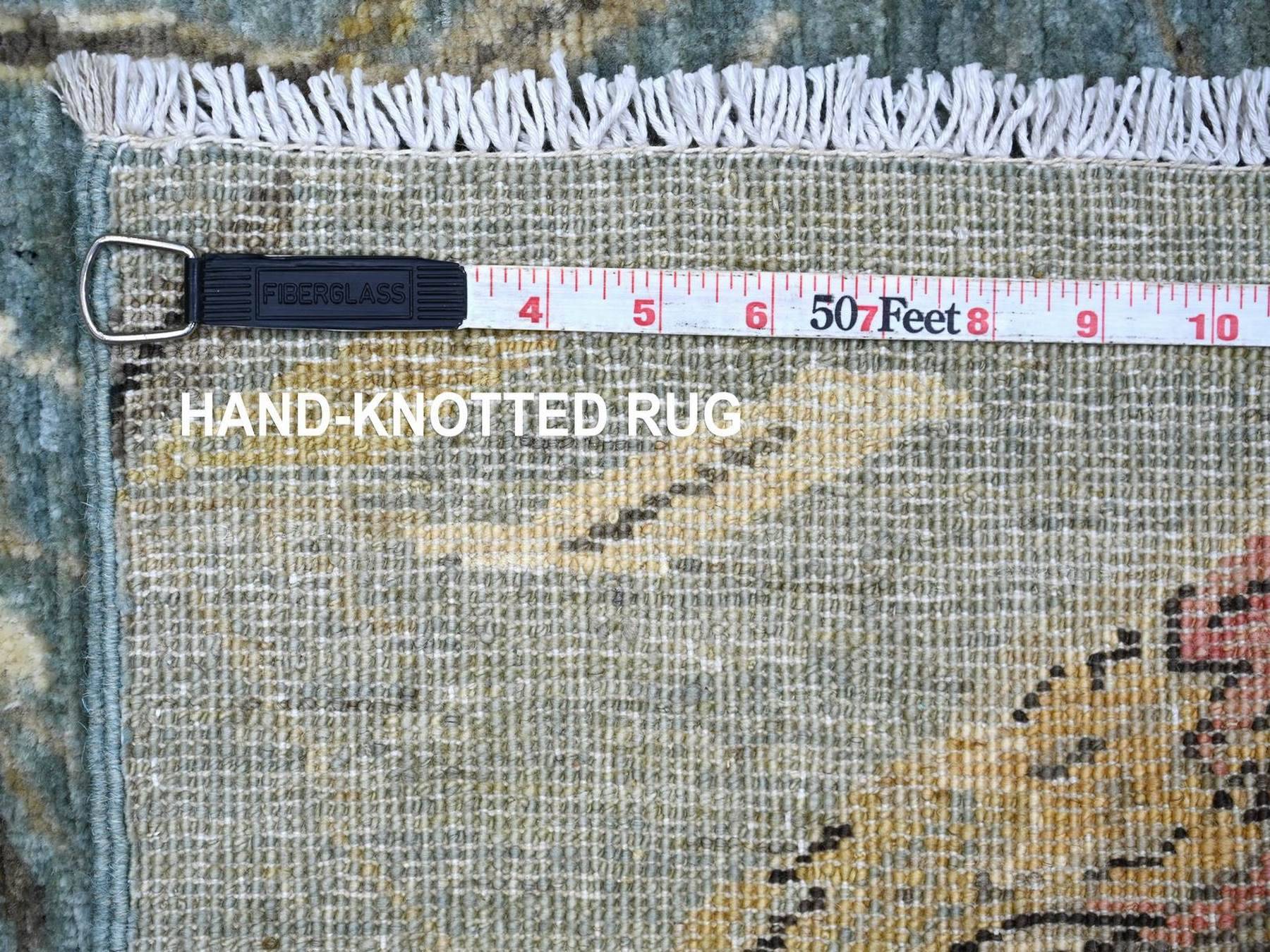 2'x3'3" Misty Gray, Sparrows on the Tree, Peshawar, Soft to the Touch, Finely Hand Knotted, High Mountain Wool, Mat, Sample, Oriental Rug HR22593 - Image 6