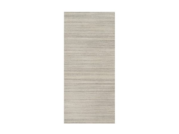 2'8"x6' Khaki Brown, Variegated Textured Modern Design, Hand Loomed, Undyed Pure Wool, Thick and Plush, Runner, Oriental Rug HR90722