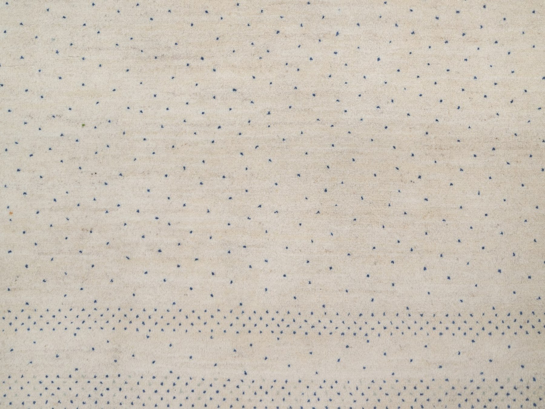 8'x10' Parchment White, Modern, Tree Design, Lori Buft Gabbeh, Pure Wool, Hand Knotted, Thick and Plush, Soft Pile, Oriental Rug HR92648 - Image 8