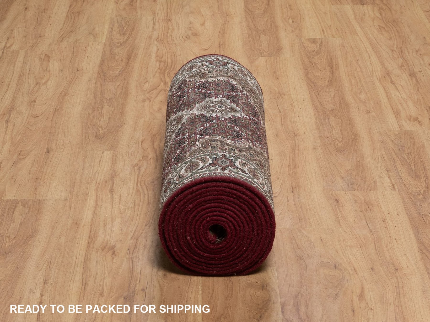 2'8"x20'2" Rhubarb Red, Tabriz Mahi with Fish Medallions Design, 100% Wool, Hand Knotted, 175 KPSI, XL Runner, Oriental Rug HR92668 - Image 6