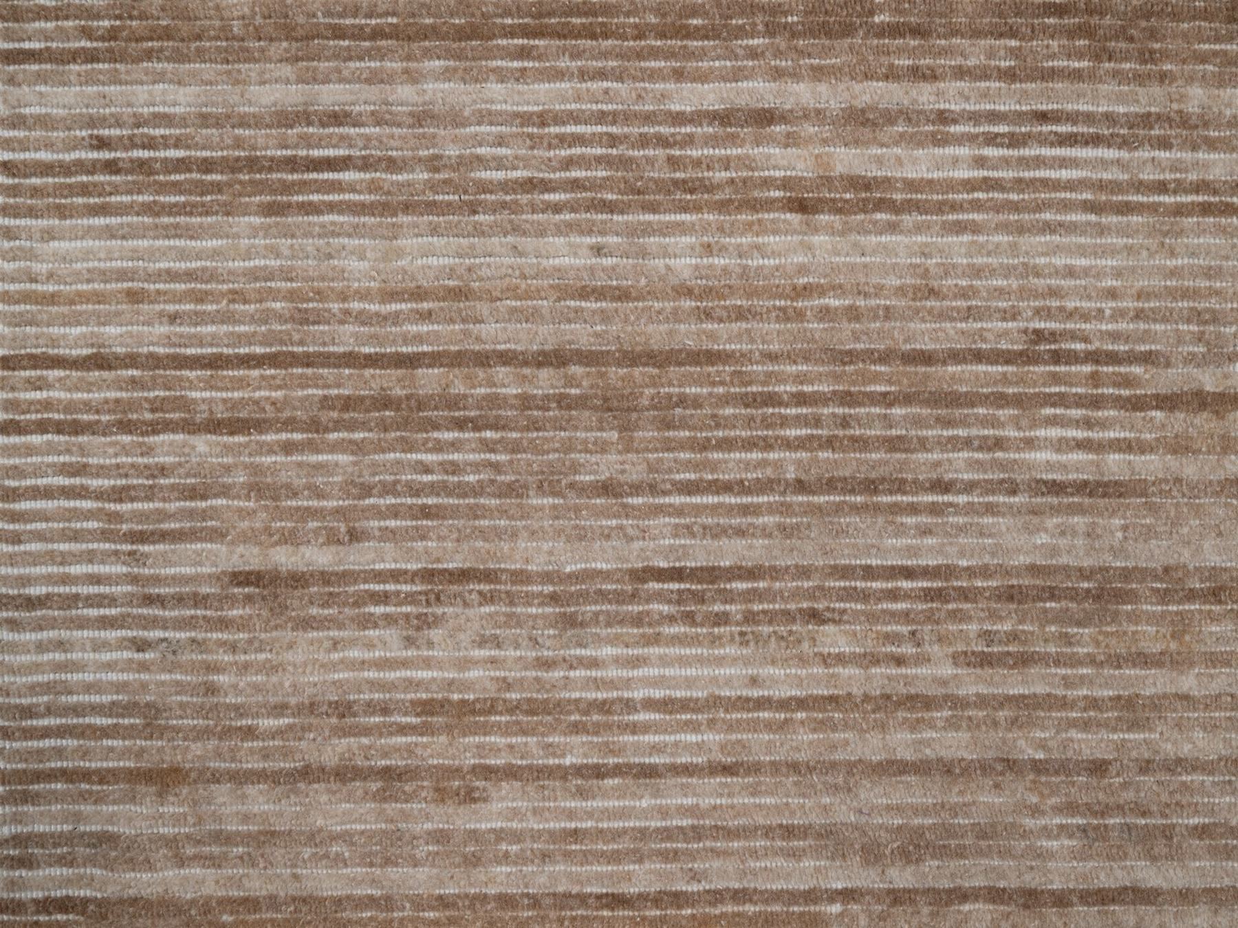 2'x3' Coconut Brown, Variegated Textured Modern Design, Indoor, Outdoor, Hand Loomed, Thick and Plush, Mat, Sample, Oriental Rug HR92735 - Image 5