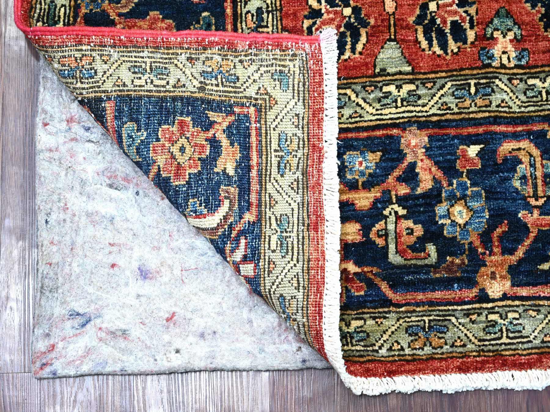 6'x9' Imperial Red, Aryana Grade, Northwest Persian with All Over Design, Vegetable Dyes, Soft Pile, Hand Knotted, High Mountain Wool, Densely Woven, Oriental Rug HR21146 - Image 2