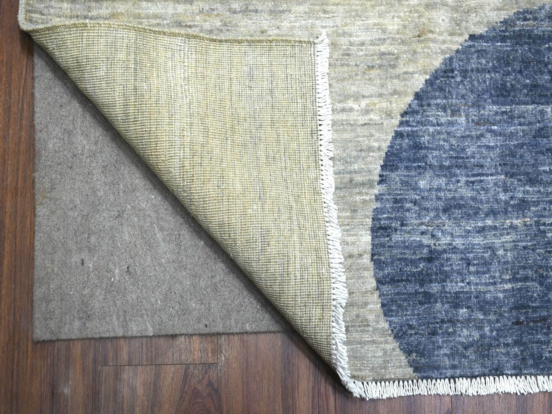 9'1"x12' Colorful, The Circles, Densely Woven, Hand Knotted, Natural Dyes, Soft and Shiny Wool Oriental Rug HR72262 - Image 4