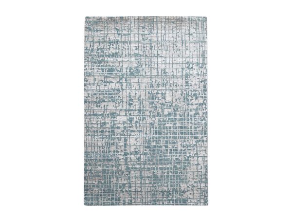 4'x6' Whisper Pink, Hand Knotted, Contemporary Design, Densely Woven, Persian Knot, Silk with Textured Wool Pile, Tone on Tone, Oriental Rug HR83340