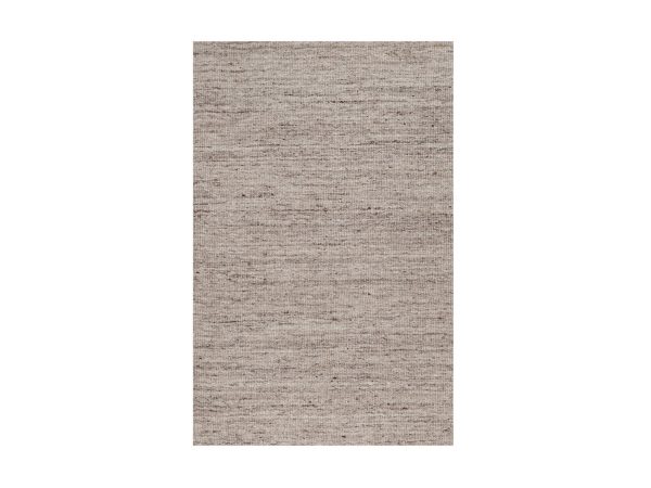 2'x3' French Oak Brown, Modern Plain Design, Textured, Hand Loomed, Natural Wool, Mat, Sample, Oriental Rug HR92901