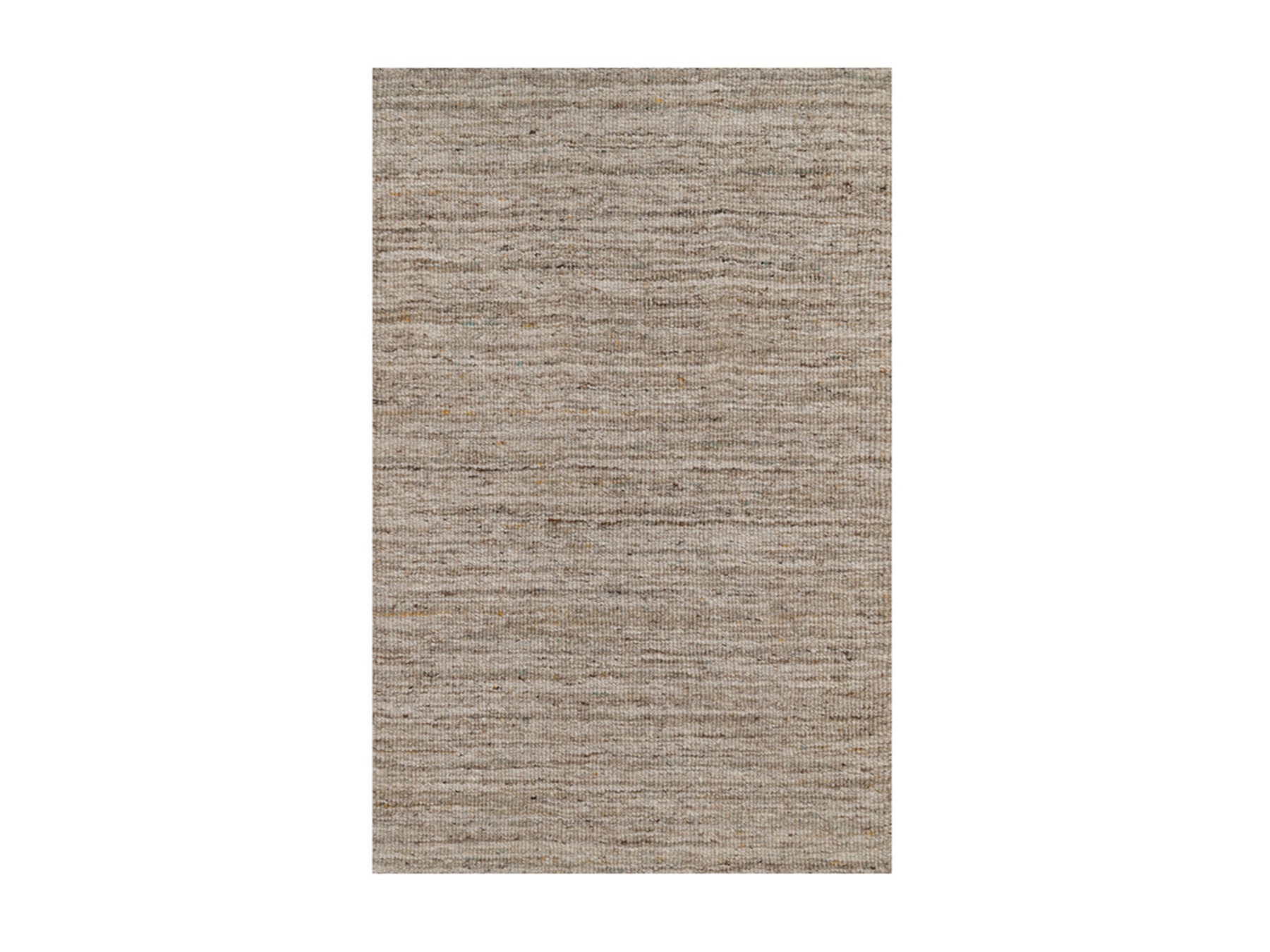 2'x3' Tan Brown, Modern Plain Design, Textured, Hand Loomed, Natural Wool, Mat, Sample, Oriental Rug HR92904