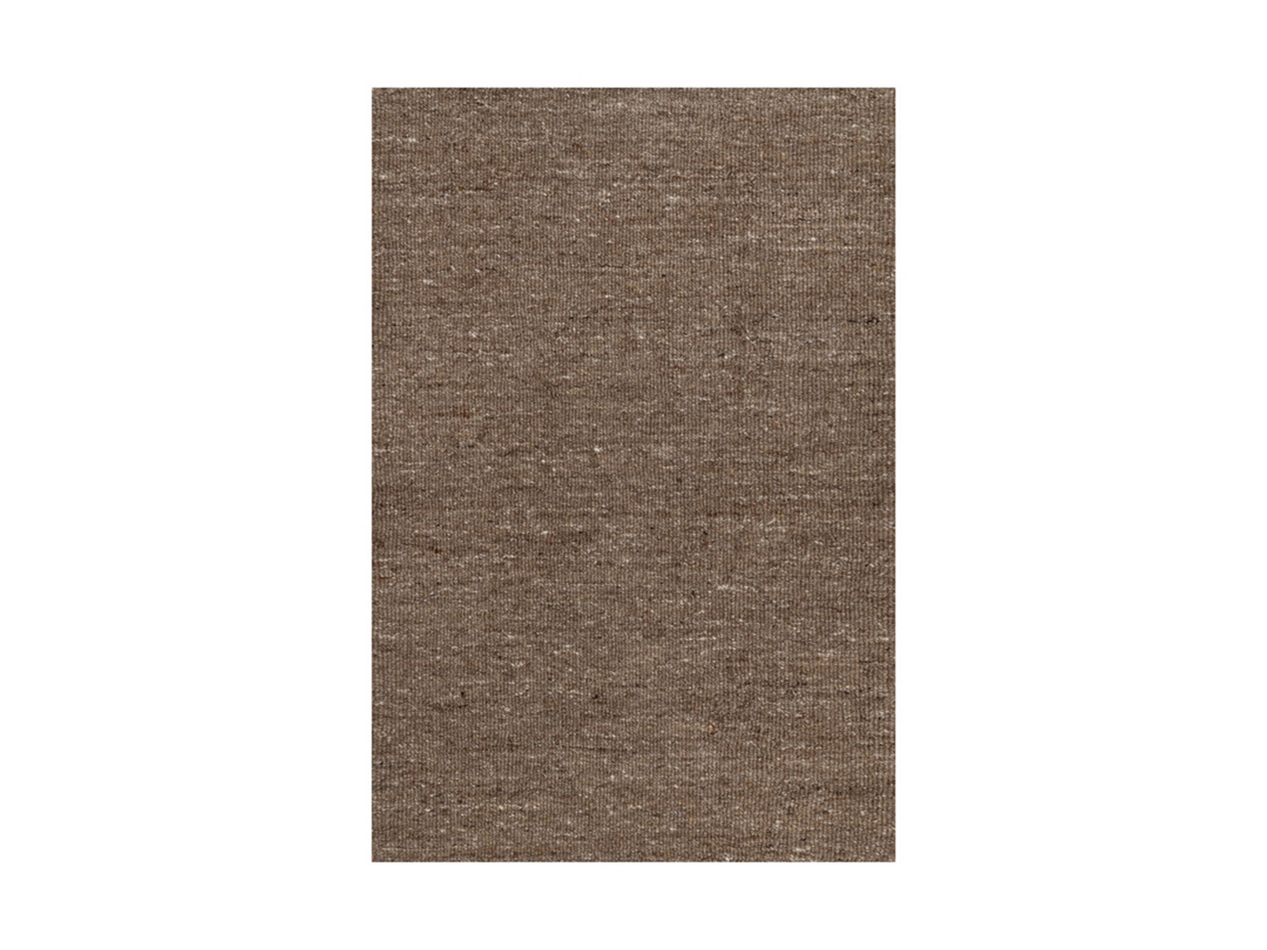 2'x3' Cedar Brown, Modern Plain Design, Textured, Hand Loomed, Natural Wool, Sample, Mat, Oriental Rug HR92907