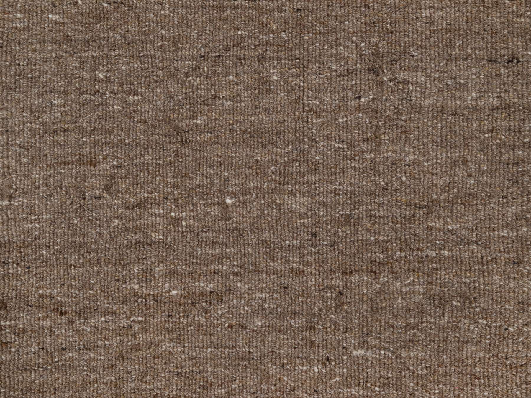 2'x3' Cedar Brown, Modern Plain Design, Textured, Hand Loomed, Natural Wool, Sample, Mat, Oriental Rug HR92907 - Image 5