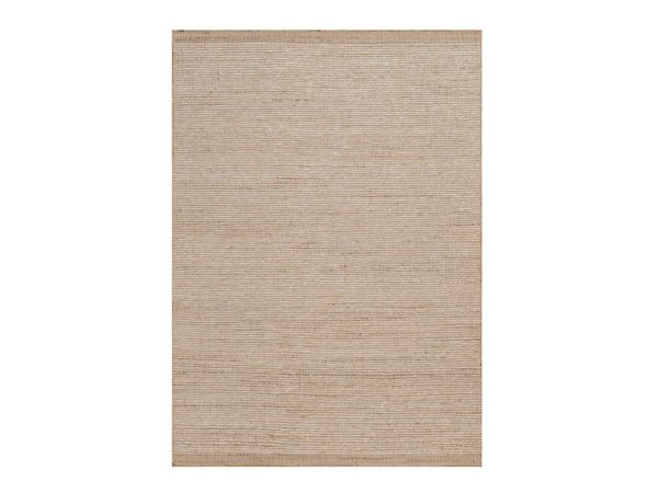 5'x7'2" Irish Cream Brown, Flat Weave, Durie Kilim with Plain Solid Design, Hand Woven, 100% Wool, Oriental Rug HR92982