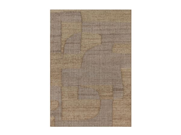 5'4"x7'9" Coffee Brown, Flat Weave, Durie Kilim with Geometric Design, Hand Woven, 100% Wool, Oriental Rug HR92985