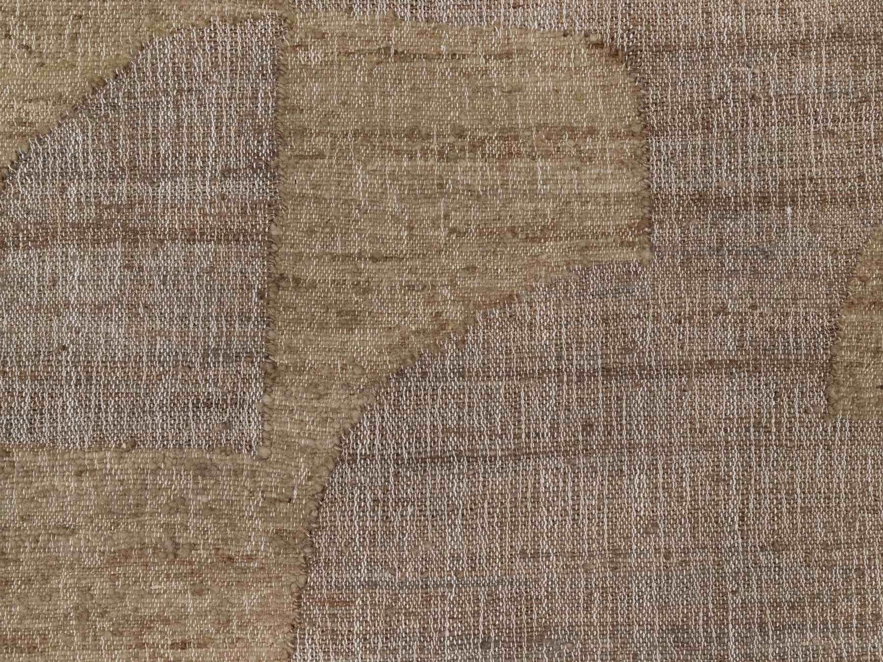 5'4"x7'9" Coffee Brown, Flat Weave, Durie Kilim with Geometric Design, Hand Woven, 100% Wool, Oriental Rug HR92985 - Image 5