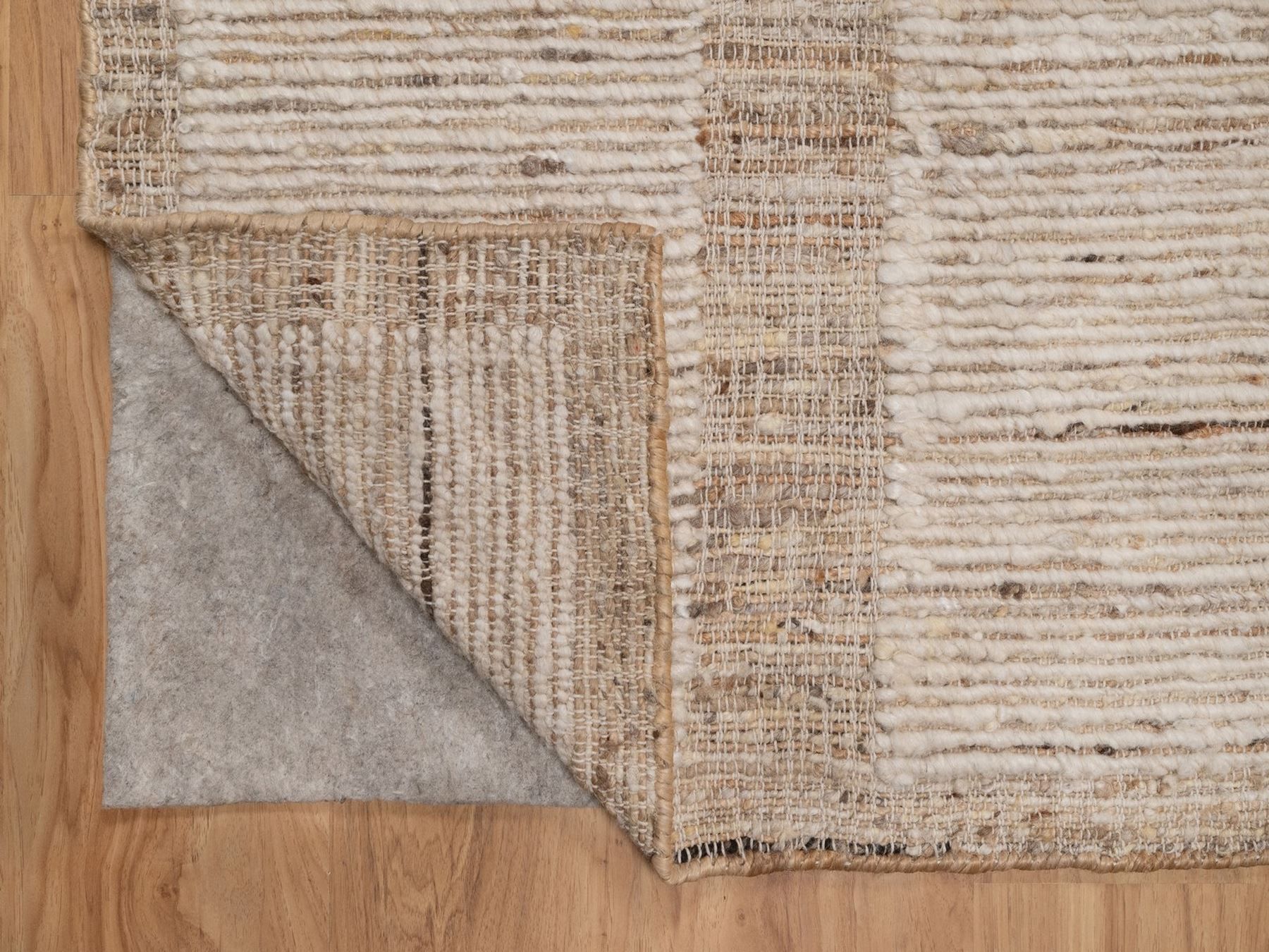 5'1"x7'7" Tan Brown, Flat Weave, Durie Kilim with Geometric Design, 100% Wool, Textured, Hand Woven, Oriental Rug HR92987 - Image 3