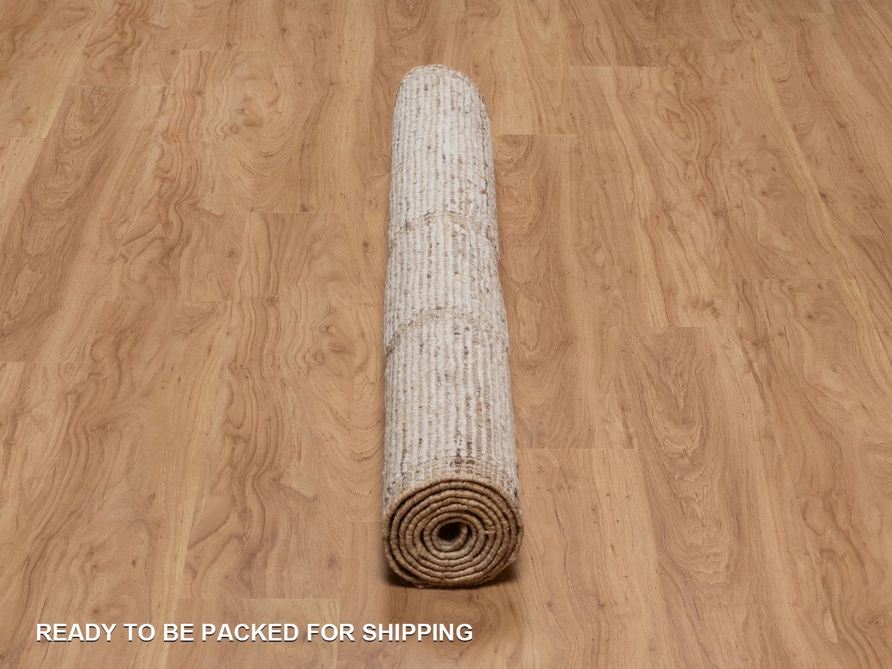 5'1"x7'7" Tan Brown, Flat Weave, Durie Kilim with Geometric Design, 100% Wool, Textured, Hand Woven, Oriental Rug HR92987 - Image 6