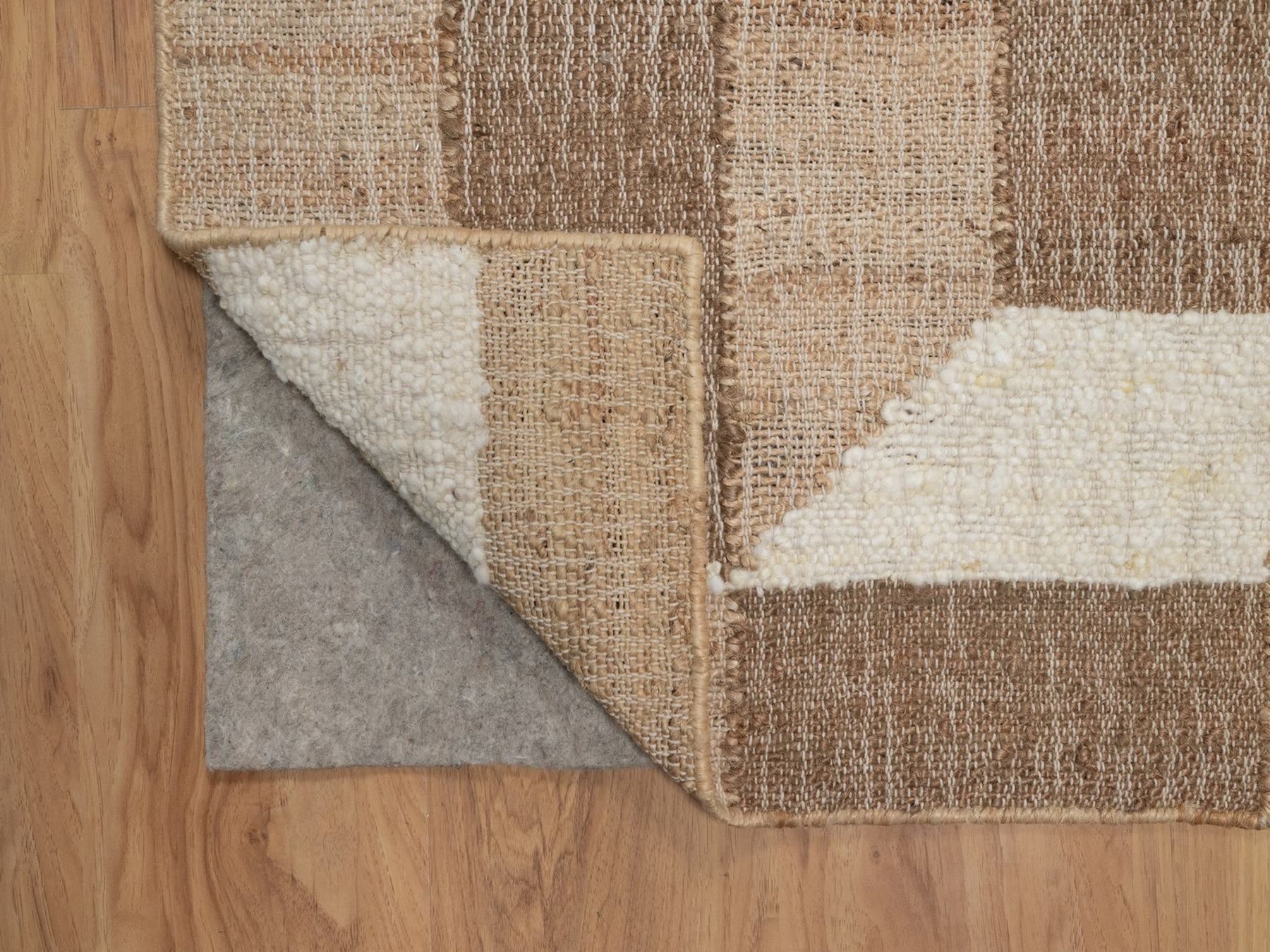 2'x3' Frappe Brown, Flat Weave, Durie Kilim with Geometric Design, 100% Wool, Hand Woven, Oriental Rug HR93008 - Image 3